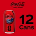 thumbnail image 4 of Coca-Cola Zero Sugar  Soda Pop Fridge Pack Cans, 12 fl oz, 12 Pack, 4 of 19