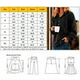 thumbnail image 3 of Tops for Women Trendy Women's Solid Sweatshirt Women's Casual Long Sleeve Solid Color Button Down Pullover Hoodie Sweatshirt Tops Blouse, 3 of 7