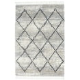 thumbnail image 2 of Nourison Scandinavian Shag Shag Silver Grey 5'3" x 7'9" Area Rug, (5x8), 2 of 9