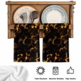 thumbnail image 5 of Black Yellow Orange Kitchen Towels Set of 2, Minimalist Abstract Art Absorbent Dish Towels for Kitchen, Microfiber Hand Towel, Quick Drying Tea Towel for Cleaning Decorative Dishcloths, 5 of 7