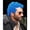 Blue, variant on JOFMWIX Men's Curly African Wig, Short Wig, Men's California Halloween Costume Full Head Wig