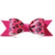 Cake Decoration Gum Paste Bow- Pink Animal Print Spots
