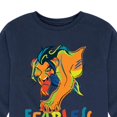 thumbnail image 3 of The Lion King - Scar - Fearless - Toddler & Youth Long Sleeve Graphic T-Shirt, 3 of 5