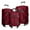Burgundy/Grey, variant on New York Xpress 3-Piece Softside Luggage Set Lightweight Spinner Expandable Suitcases, 20"/24"/28", Black/Burgundy, WD8815