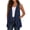 *Navy, variant on ClodeEU Women's Sleeveless Open Front Ruff Vest Cardigan, Casual Lightweight Vest with Pockets Beige,Women's Plus L