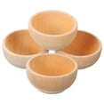 thumbnail image 6 of 4pcs Bowl Wooden Toys Unfinished Wood Craft DIY Crafts Making Playthings, 6 of 8
