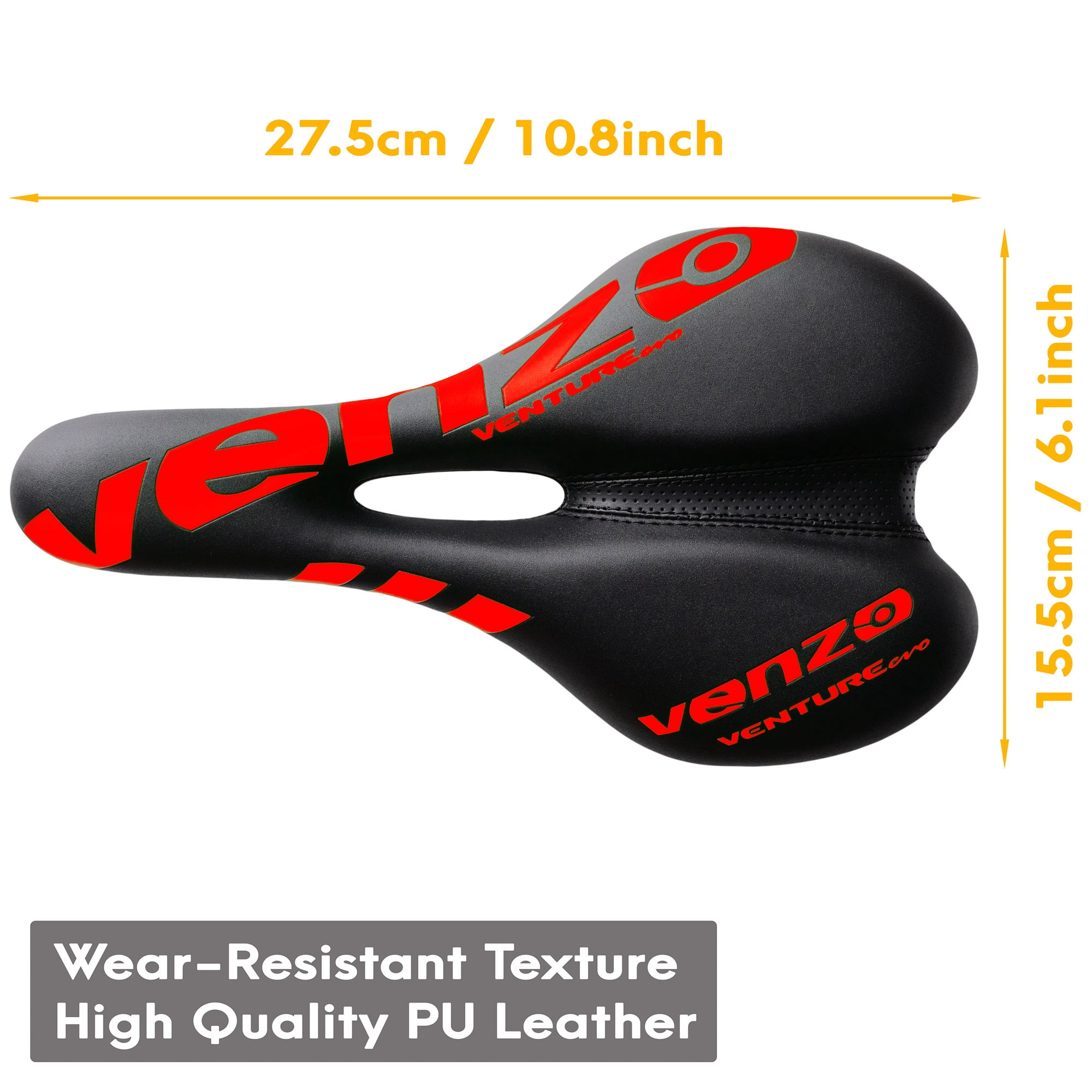 Venzo Mountain Bike XC Saddle Seat 
