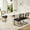 Black, variant on KATBOC Modern Dining Table and Chairs Set, 70in Black MDF Table with 4 Velvet Rattan Chairs, Mid Century Style for 8 Person Seating, Family Dining Parties & Small Spaces, Black & Yellow