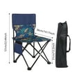 thumbnail image 2 of Clearance Sale! Portable Folding Chair with Backrest Lightweight Car Bon Steel Camping Chair for Outdoor Fishing Art Sketching (Medium/Large Leaf & Boho Patterns) Includes Carry Bag, 2 of 3