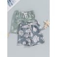 thumbnail image 4 of Qtinghua Infant Toddler Baby Boys Swim Trunks Shell Print Elastic Waist Swim Shorts Bathing Suit Swimsuit Swimwear, 4 of 9