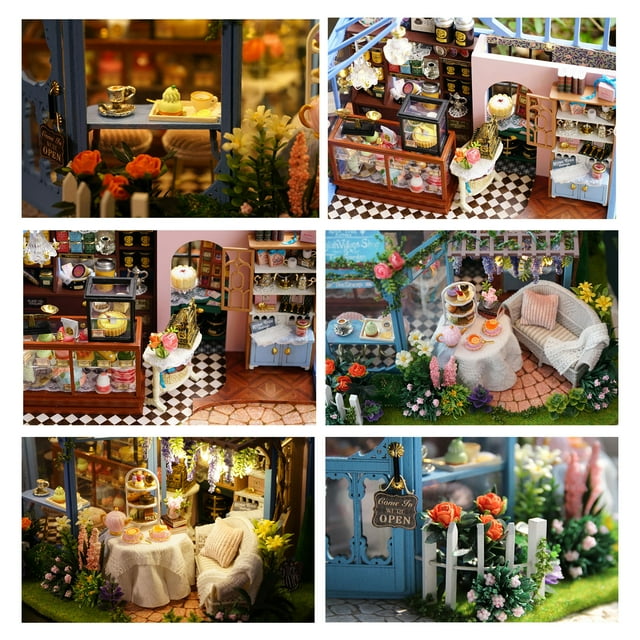 Casa de muñecas de bricolaje juguete de casa de muñecas encantador realista variable diseñado inteligentemente en miniatura para 14 años + artículos de decoración para ANGGREK Otros