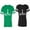 Men Green / Women Black, variant on Chess King Queen Matching Couple Cotton Jerseys (Men Green / Women Black) (Men S / Women S)
