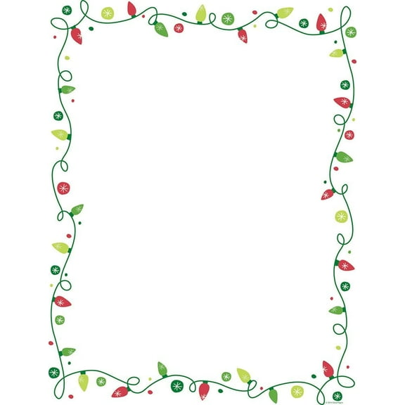 Great Papers! String Of Lights Foil Letterhead, 40 count, 11" x 8.5" (2011481)