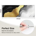 thumbnail image 5 of Black and Gold Marble Glitter Streaks Pattern Kitchen Rug Mat,Kitchen Runner Rugs Non Skid Washable,Decorative Kitchen Floor Mats for Kitchen,Sink,Laundry,17"X47", 5 of 5