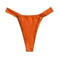 thumbnail image 1 of Gibobby Calzoncillos para mujeres sexy Ropa interior de cintura para mujer, ropa interior Sexy microelástica con doble, cómoda de algodón(Naranja,M), 1 of 3