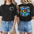 thumbnail image 2 of CHENge Autism Awareness Sunflower Men Women Autism ASD ADHD Sunflower T-Shirt, 2 of 5