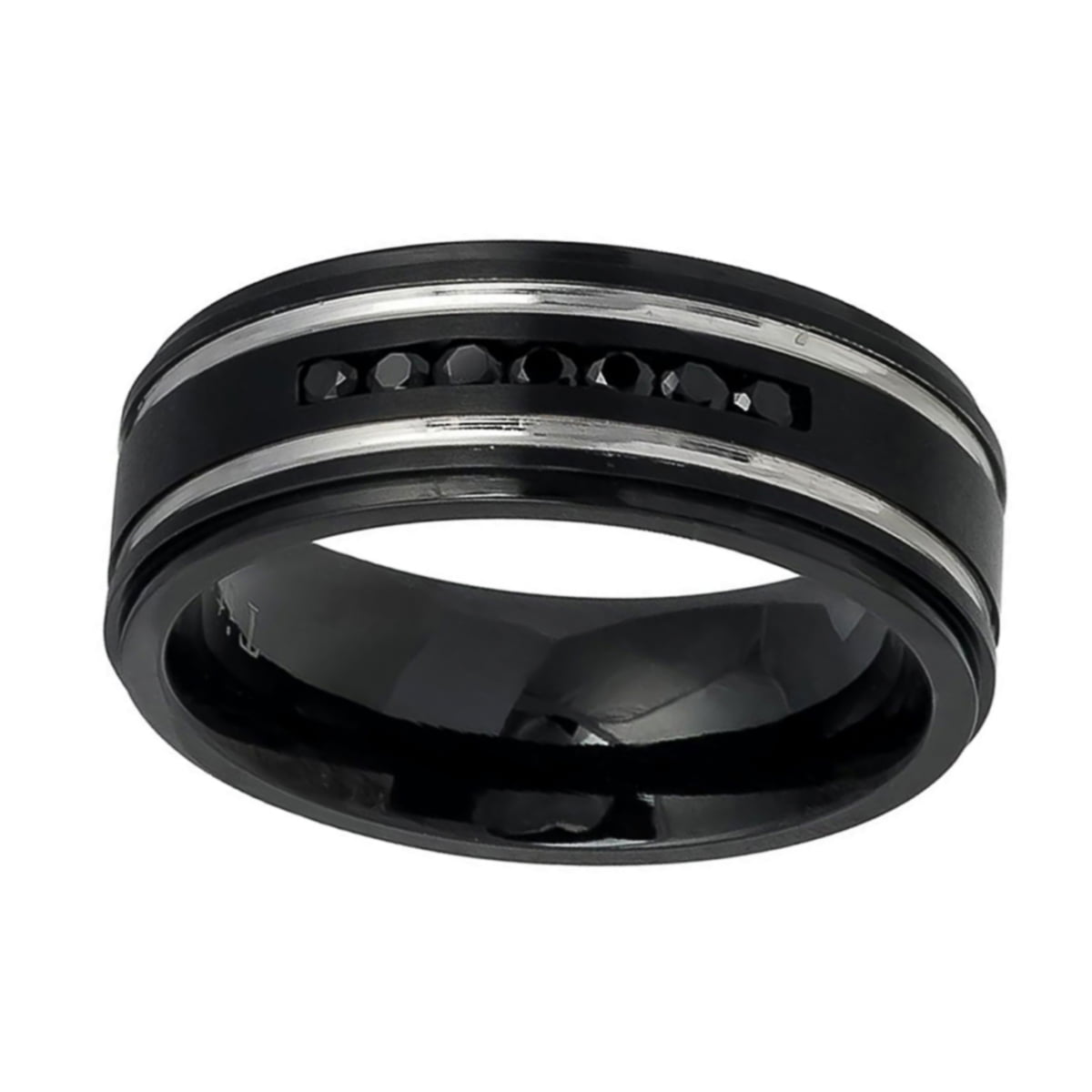 Details about   Wow Jewelers 8mm Silver/Black/Rose Gold Tungsten Carbide Rings for Men Women Wed 