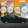 thumbnail image 5 of GUNHYI Heavy Duty Suv Car Cover Waterproof All Weather for Automobiles, Size Fit 191-200 inch, Black, 5 of 7