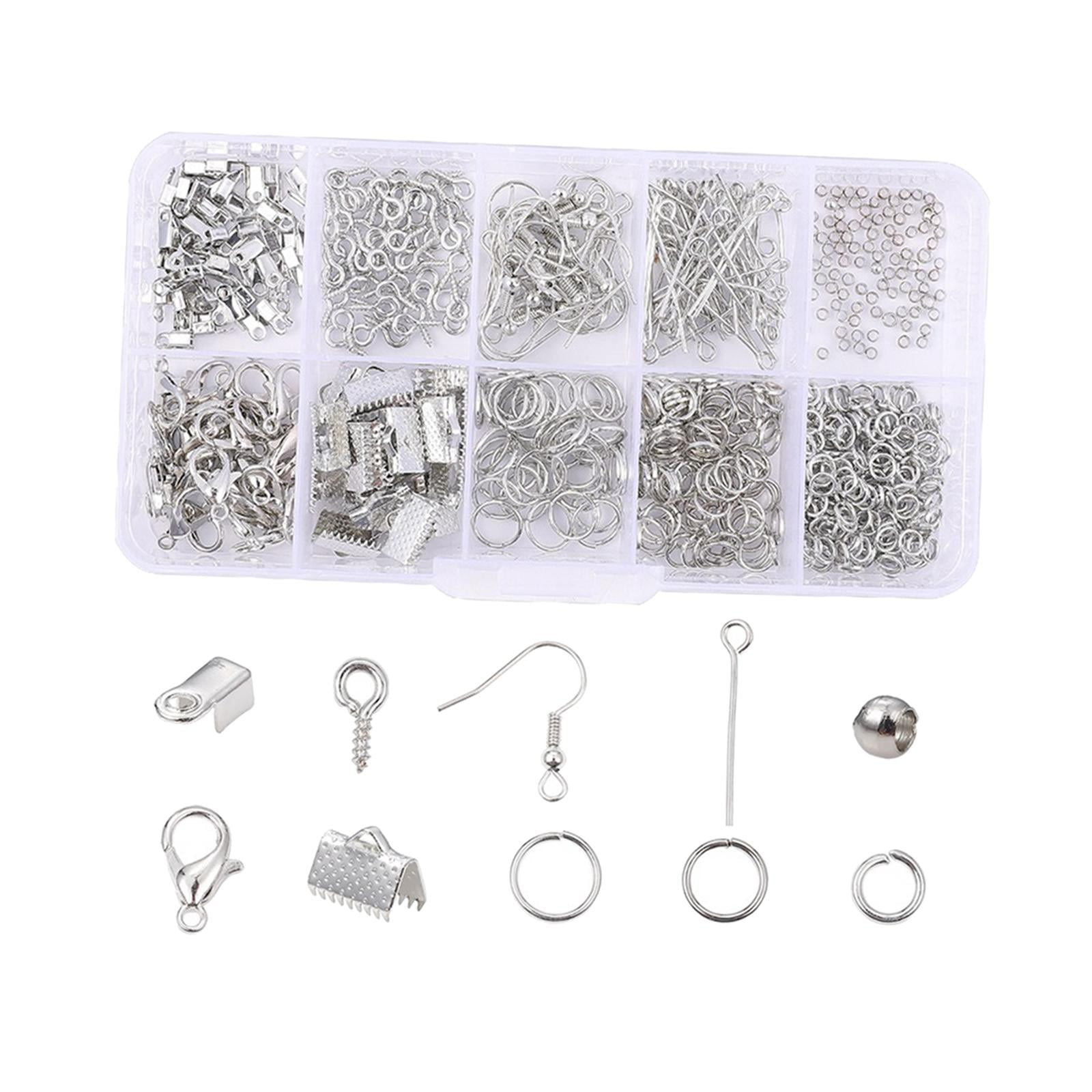 HUIANER Earring Making Supplies 1128PCS Earring Making Kit with 125pcs  Earring Hooks, 1000pcs Jump Rings and Jewelry Pliers for Jewelry Making