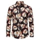 thumbnail image 1 of Camisas de manga larga estampadas delgadas informales de moda para hombres blusa superior Turndown Beach Pompotops oipoqjl25826, 1 of 3