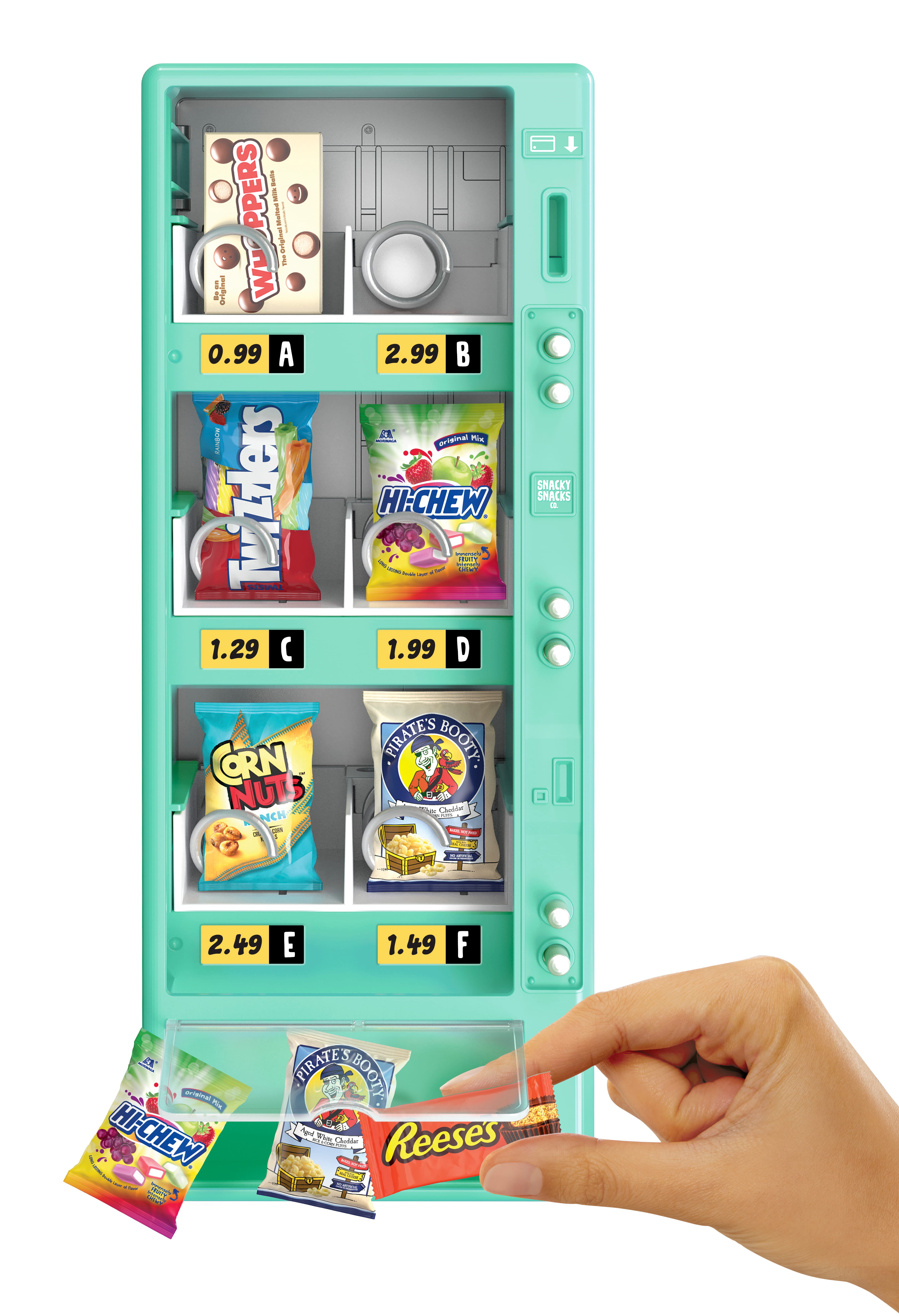 MGA's Miniverse Real Brands Vending Machine, One Machine Included, Interactive with Exclusive Mini Food Brands, Refillable, Collectible Miniatures, Ages 8+