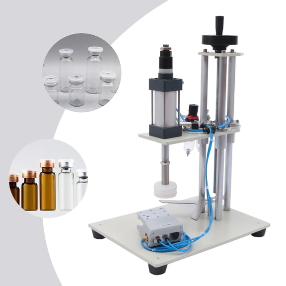 Pneumatic Crimping Machine Perfume Crimper Capper Metal Cap Press Bottle Sealing