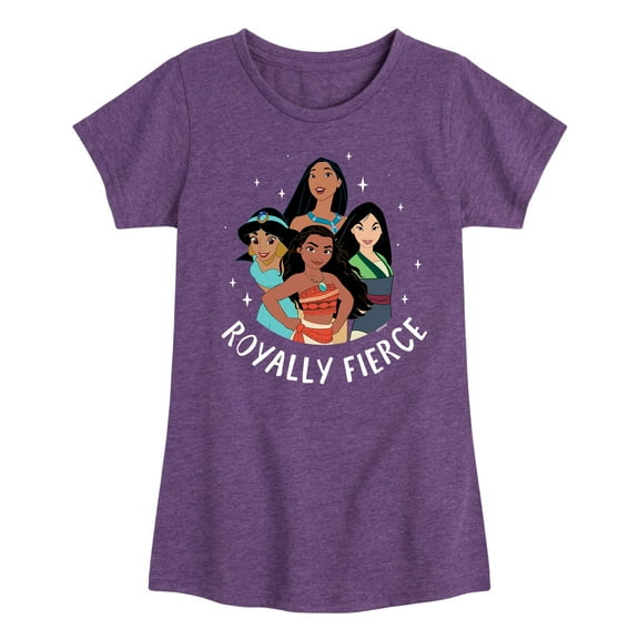Disney Princess - Royally Fierce - Toddler And Youth Girls Short Sleeve Graphic T-Shirt