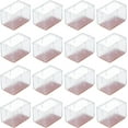 thumbnail image 2 of Juego de 16 tapas rectangulares antideslizantes de PVC para patas de sillas y muebles, 2 of 5