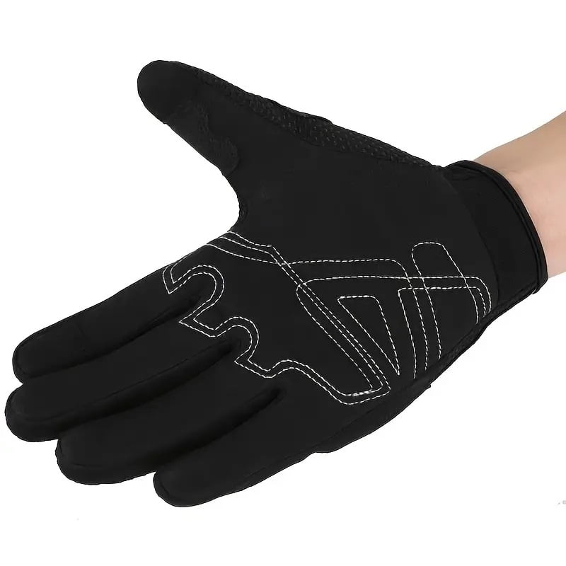 Men'S Outdoor Sports Motorcycle Gloves - Touchscreen Full-Finger Riding Gloves