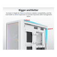 thumbnail image 3 of Montech Sky Two GX, E-ATX Mid Tower Case, High Airflow Performance, 3X 140mm PWM ARGB Fans Pre-Installed, Tempered Glass Side Panel, Metal Mesh Front, Type C, Support 4090 GPUs - White, 3 of 6