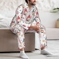 thumbnail image 7 of Honeii Gnome With Love Letter Pattern Mens Pajamas Set,2pcs Men's Lounge Long Sleeve Sleep Shirt and Pajama Bottoms Sleepwear Set,Mens Pjs Sets-XX-Large, 7 of 7