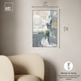 thumbnail image 5 of Mist Green Abstract Canvas Wall Art by Art Remedy, Silver Floater Frame, 16"x24", 5 of 7