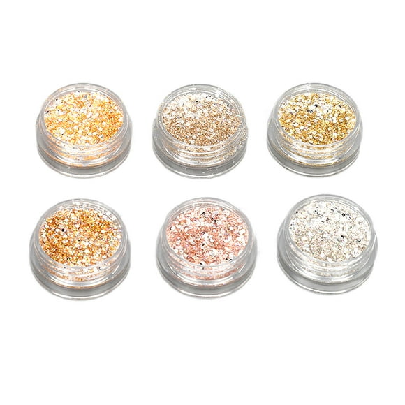 Kit de lentejuelas para uñas BuyWeekMX 6 colores holográficos 6 piezas