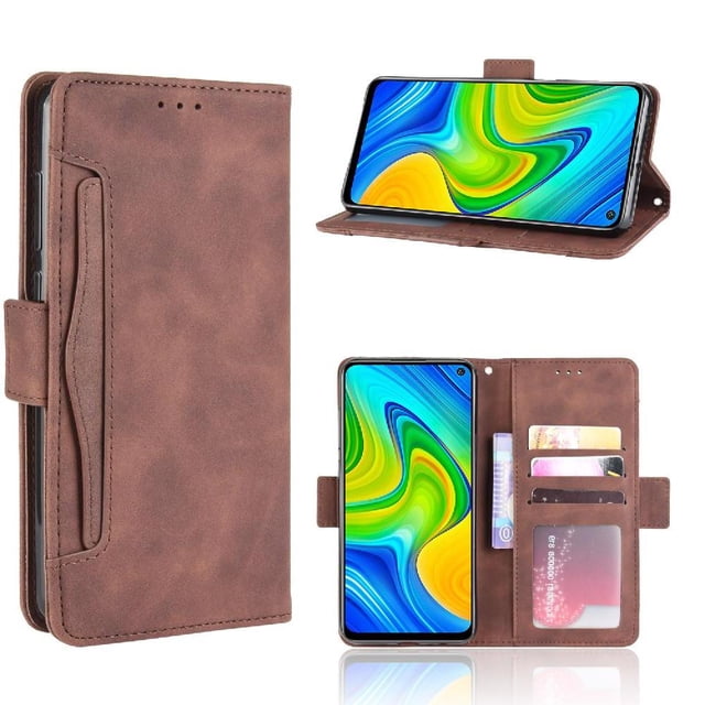 Funda Cartera Magnética para Xiaomi Redmi Note 9- Tarjetero Desmontable, Cuero PU, Soporte