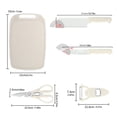 thumbnail image 3 of Juego De Utensilios De Cocina Multifuncionales, Juego De 5 Piezas, Diseo Ergonmico Con Mango, Construccin Duradera De Acero Inoxidable, Para Cocinar En Casa, Almacenamiento Compacto, Ukhbmc, 3 of 9