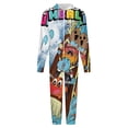 thumbnail image 4 of Amazing World of Gumball Men's Hooded Jumpsuit - Zip Up One Piece Pajamas Soft Cozy Winter Warm Plush Loungewear, 4 of 8