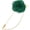 Dark Green, variant on 1-Pack Camellia Flower Lapel Pin for Men Suit, Brooch with Gold Leaf Women Wedding Accessories/Suit Tuxedo Corsage Party [White]
