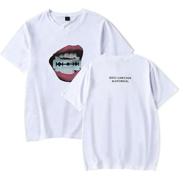 Dove Cameron Merch T-shirt New Round Neck Short Sleeve Men's And Women's Casual Street Wear