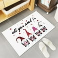 thumbnail image 2 of Valentine''s Day Doormat Cute Gnomes Entrance Mat Heart All You Need is Love Buffalo Check Plaid Love Letter Valentine Decorative Floor Mat Non Slip Washable Welcome Mats for Home Decor, 2 of 6