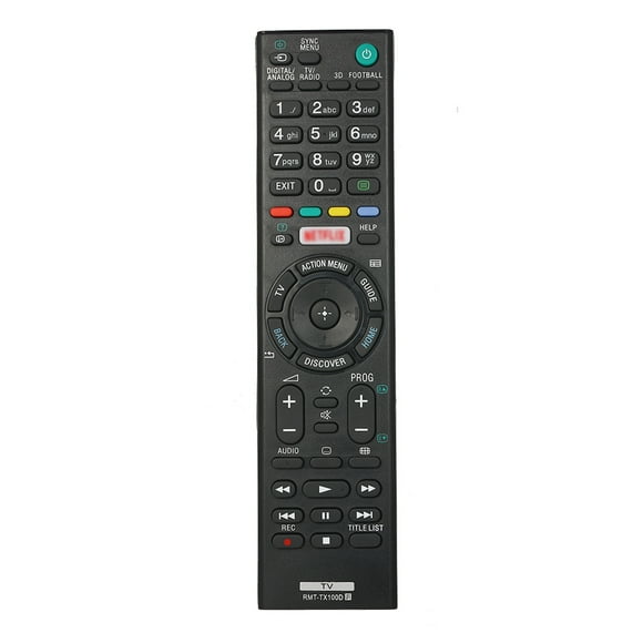 Smart Replacement Remote Control for SONY TV Portable Size TV Remote Controller Easy to Grab Black