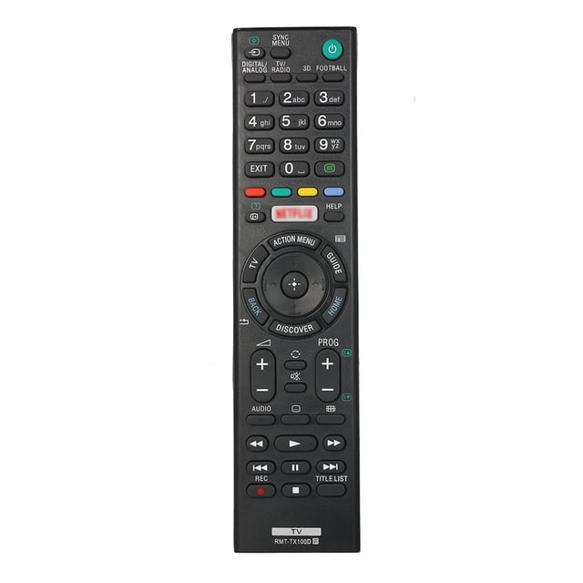 Télécommande Intelligente de Remplacement pour Téléviseur SONY, Télécommande Portable pour Téléviseur, Facile à Saisir, Noire