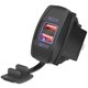 thumbnail image 1 of Car Phone Charging Plug Motorcycle Dual USB QC3.0 Charger Socket Universal for Autobus Boat Motobike Motorcycles GPS, 1 of 4