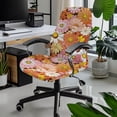 thumbnail image 2 of HELLHERO Daisy Print Computer Office Chair Covers, Soft Universal Desk Chair Slipcover 1 Piece, Removable Seat Cover for Office Chair, 2 of 7