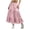 #0292-Pink, variant on Girls Kids Plaid Midi Skirt Summer A Line Flowy Style Dance Party Casual Bottom for Daily Outdoor Vacation Festival Events Sizes 5-15Y