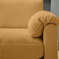 thumbnail image 4 of LOYALICE 115" Cozy Oversized Corduroy Modular Sectional Sofa U Shaped 6 Seat Couch with Movable Ottoman & Chaise for Living Room Bedroom, Yellow, 4 of 10