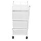 thumbnail image 1 of Estante De Almacenamiento Giratoria, Acero Al Carbono De 5 Niveles De 5 Niveles Con Ruedas Estante De Almacenamiento Para El Hogar Para Frutas De Pan De Papa Cosméticos, 1 of 7