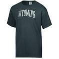 thumbnail image 2 of Men's-ComfortWash  Charcoal Wyoming Cowboys Distressed Arch T-Shirt, 2 of 3