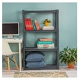 4 Shelf Unit, Heavy Duty and Easy to Assemble Plastic Storage Unit