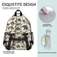 thumbnail image 5 of Colorful Dinosaurs Scientific Pattern Backpack for School,Cute School Bag,Schoolbag with Adjustable Shoulder Straps & Padded Back,15.25"x11.5"x5.25", 5 of 5