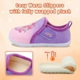 thumbnail image 4 of L-RUN Toddler Slippers Fuzzy Kids Slippers Warm House Shoes for Boys Girls, 4 of 6